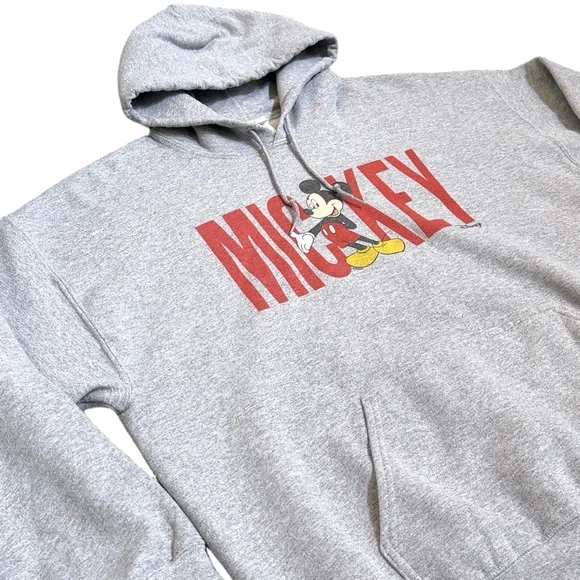 Junk Food Clothing Mickey Heather Grey Flea Market Hoodie—L UNISEX - Picture 3 of 9